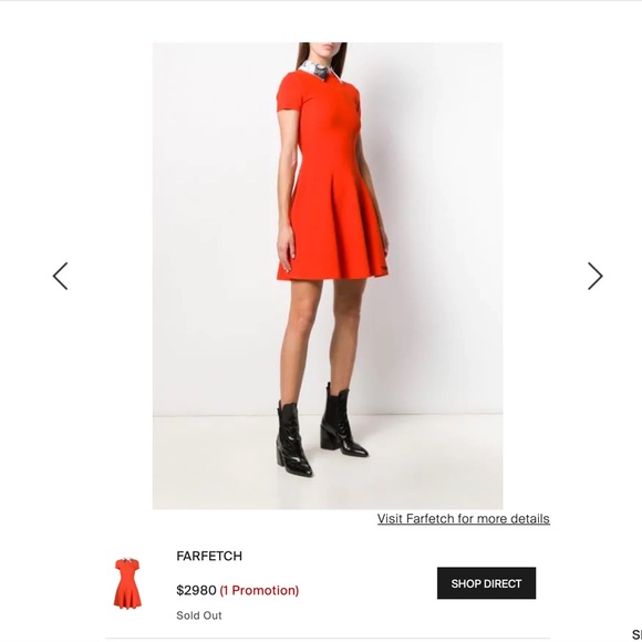 Valentino (never worn dress) with colar - Picture 11 of 13